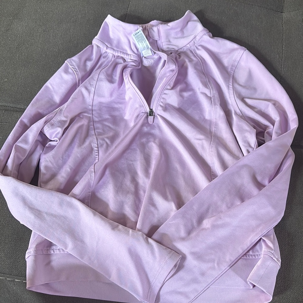 90 Degree By Reflex Purple Bodysuit with Mock Neck and Stretch Fabric